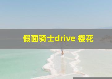 假面骑士drive 樱花